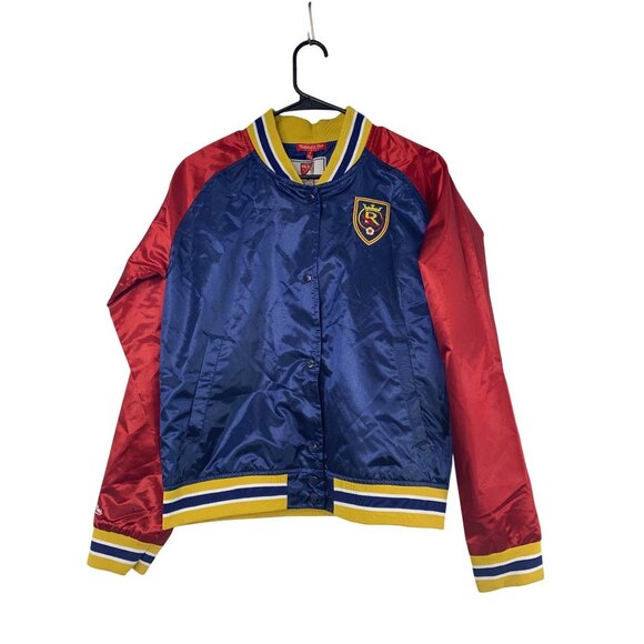 Rare Mitchel & Ness MLS Soccer Womens Satin Jacket Real Salt Lake Team S NWT - Picture 1 of 9